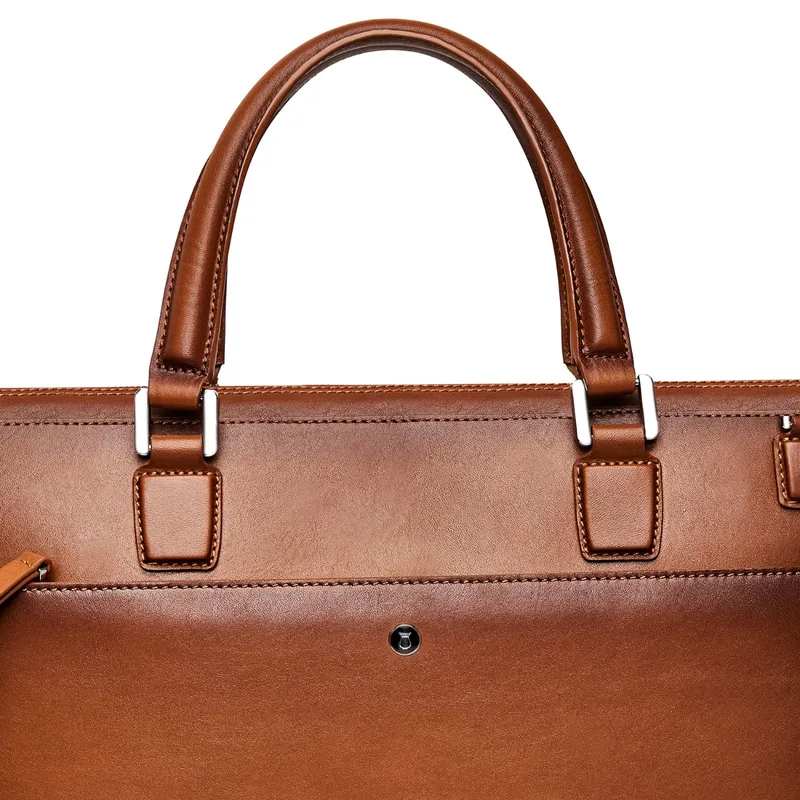 Lapis Bard Ducorium Spencer 15-inch Slim Laptop Business Bag - Cognac