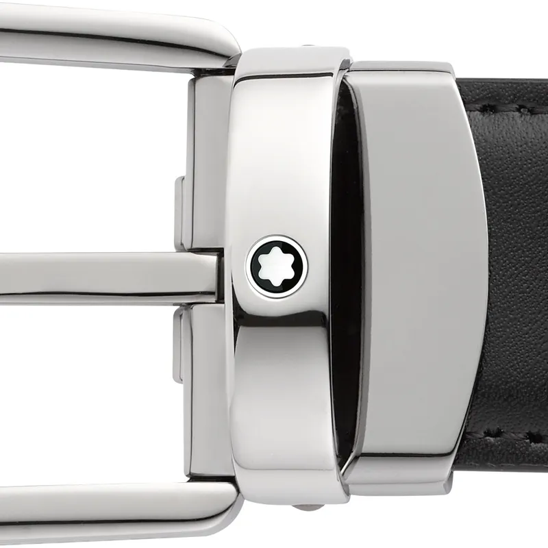 Montblanc 128803 Reversible Leather Belt (30mm) Black/Brown