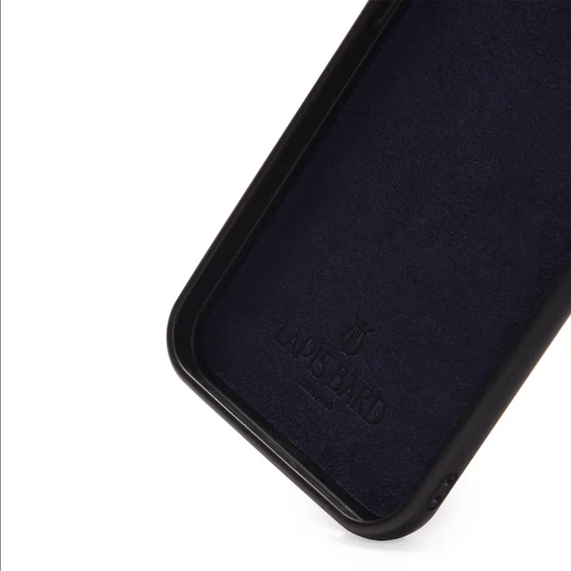 Lapis Bard Ducorium Leather iPhone 13 Case - Navy Blue