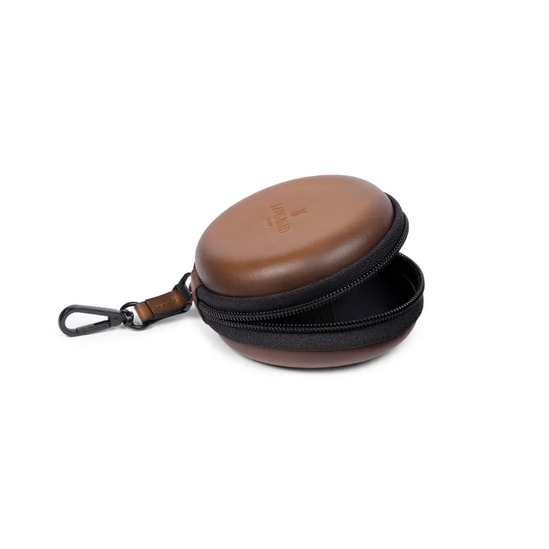 Lapis Bard Ducorium Leather Cable Organiser - Cognac