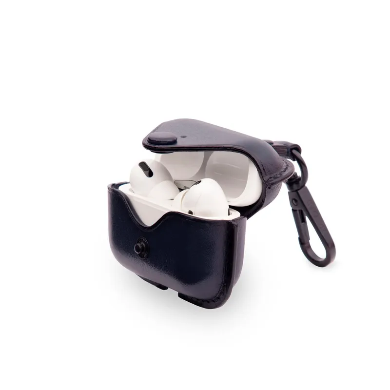 Lapis Bard Ducorium Leather AirPod Pro Case - Navy Blue