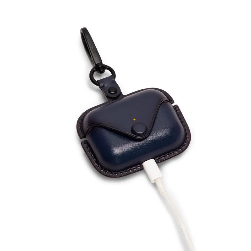 Lapis Bard Ducorium Leather AirPod Pro Case - Navy Blue