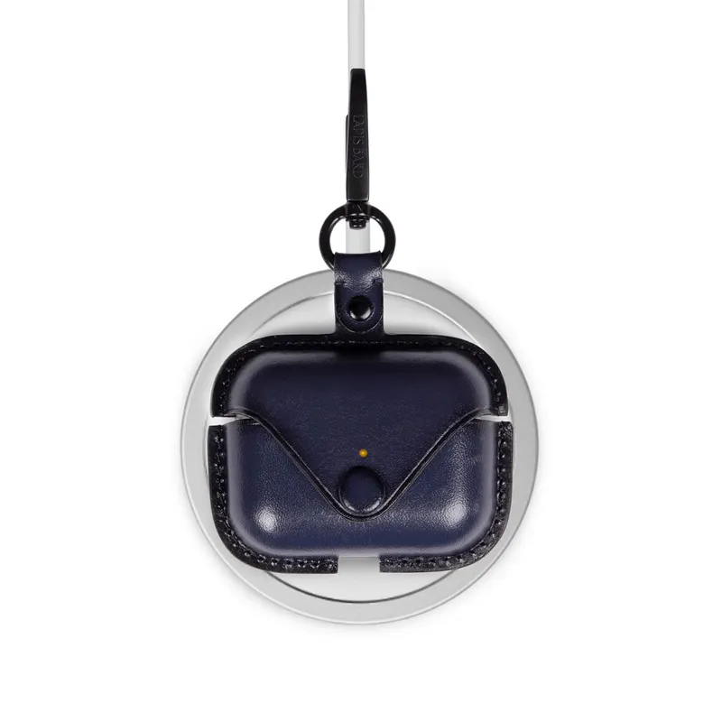 Lapis Bard Ducorium Leather AirPod Pro Case - Navy Blue