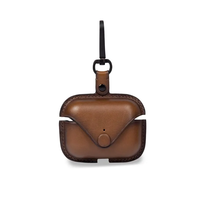 Lapis Bard Ducorium Leather AirPod Pro Case - Cognac