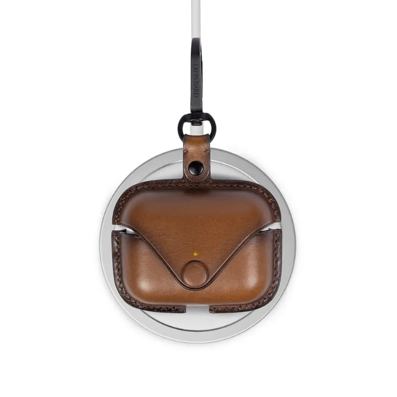 Lapis Bard Ducorium Leather AirPod Pro Case - Cognac