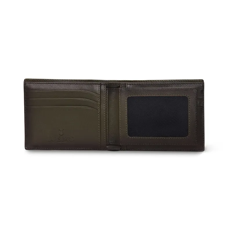 Lapis Bard Ducorium Bifold Evening Wallet with Removable Insert - Olive