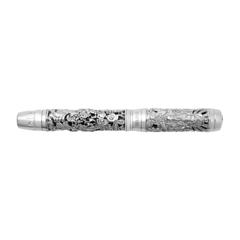 Noblia Limited Edition Ganesha Fountain Pen (Medium) Silver