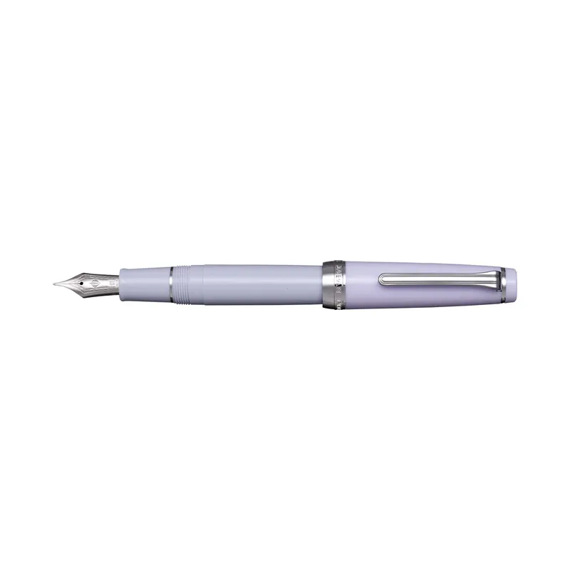 Sailor Professional Gear 'The Pillow Book - Winter Sky' Fountain Pen (21K Zoom) - Lilac With Rhodium Trims
