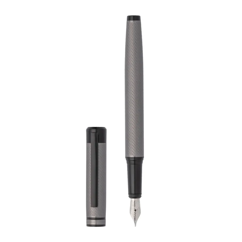 Hugo Boss Filament Fountain Pen (Medium) - Gunmetal
