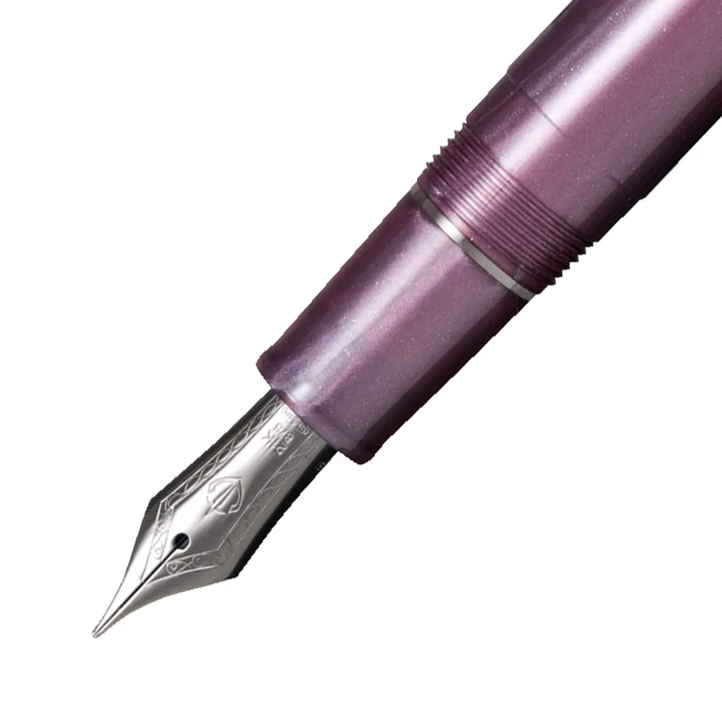 Sailor 1911 Ringless Metallic Fountain Pen (21K Medium) - Simply Red with Black Trims