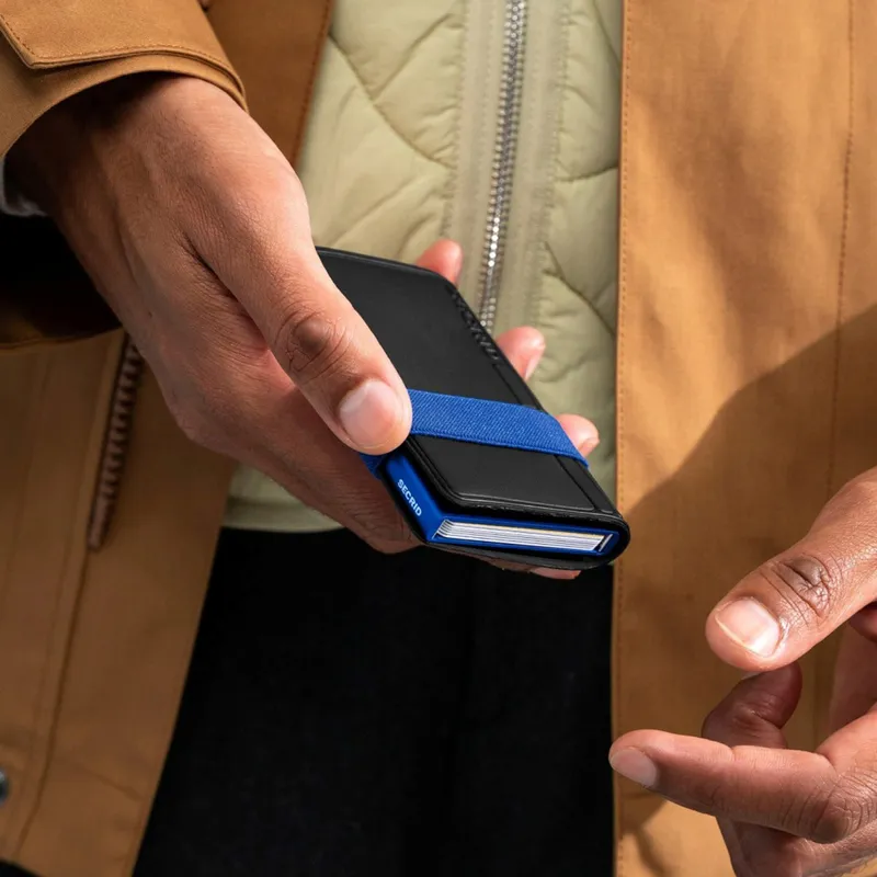 Secrid TPU Bandwallet - Black and Cobalt