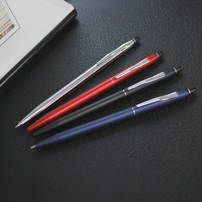 Cross AT0622-121 Click Ballpoint Pen Dark Blue with Chrome Trims