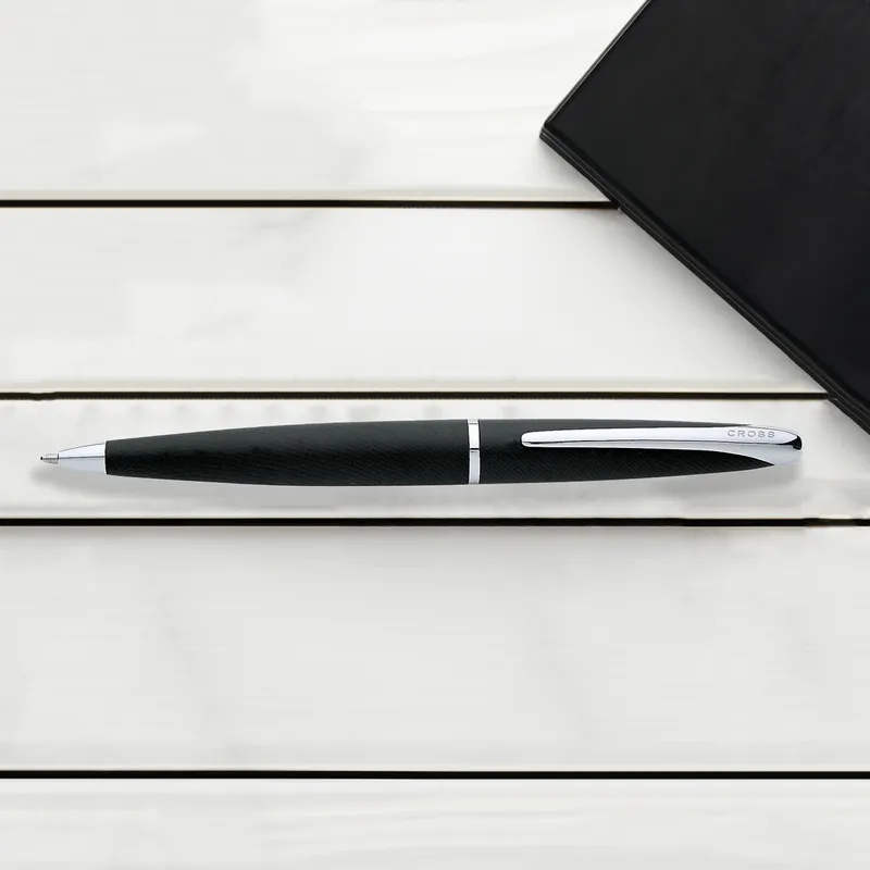 Cross 882-3 ATX Ballpoint Pen Basalt Black With Chrome Trims