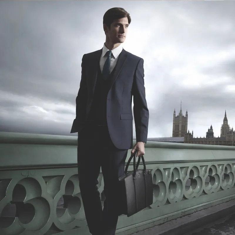 Lapis Bard Belgravia Ashton 14Inch Laptop Business bag with RFID Black