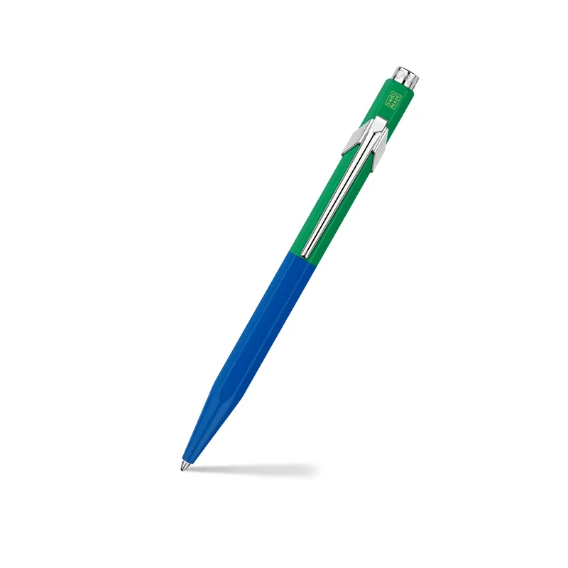 Caran d'Ache 849 Bille Paul Smith Ballpoint Pen - Cobalt And Emerald