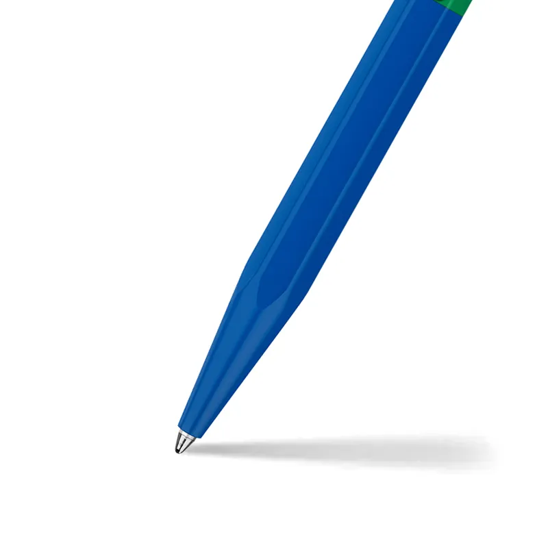 Caran d'Ache 849 Bille Paul Smith Ballpoint Pen - Cobalt And Emerald