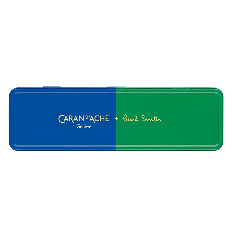 Caran d'Ache 849 Bille Paul Smith Ballpoint Pen - Cobalt And Emerald