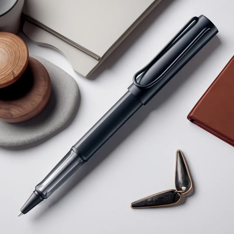 Lamy AL-Star 371 Rollerball Pen Black With Black Metal Clip