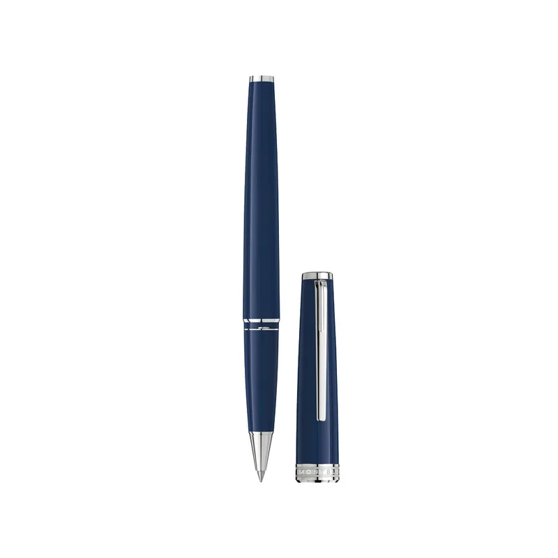 Montblanc 128956 Gift Set PIX Rollerball Pen With MeisterstÃ¼ck Credit Card Holder - Blue With Gold Trims