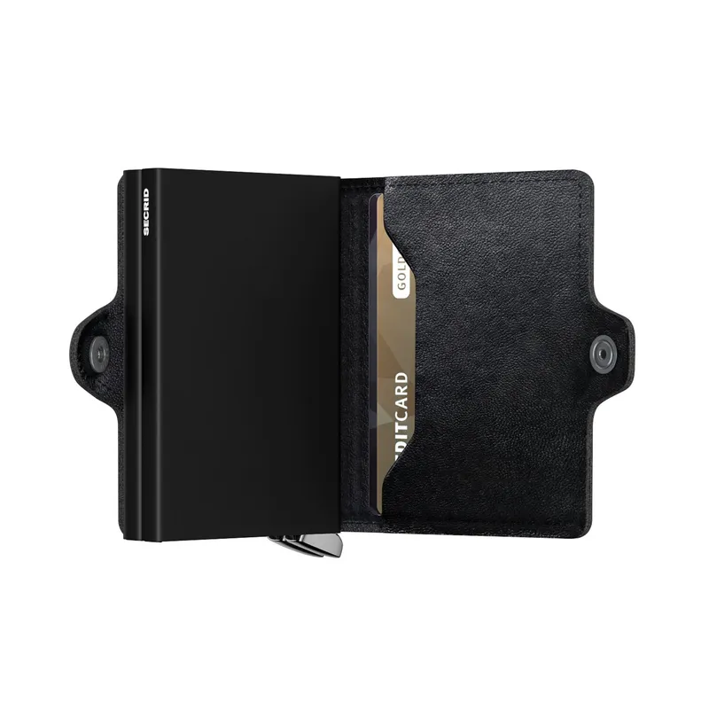 Secrid Twinwallet Embossed Lines Tei-Black