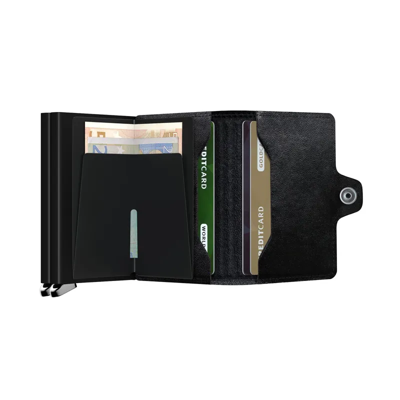Secrid Twinwallet Embossed Lines Tei-Black