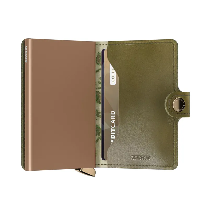 Secrid Miniwallet Stitch Floral Mst-Floral Olive