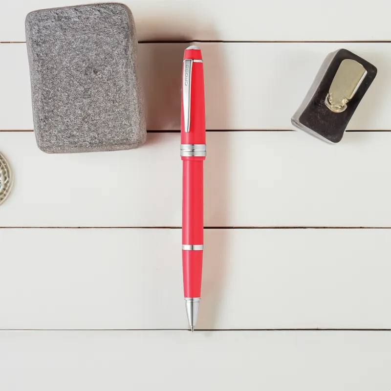 Cross AT0745-5 Bailey Light Rollerball Pen Coral with Chrome Trims