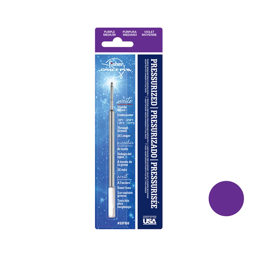 Fisher Space SPR6 Pressurized Refill Medium Purple Ink