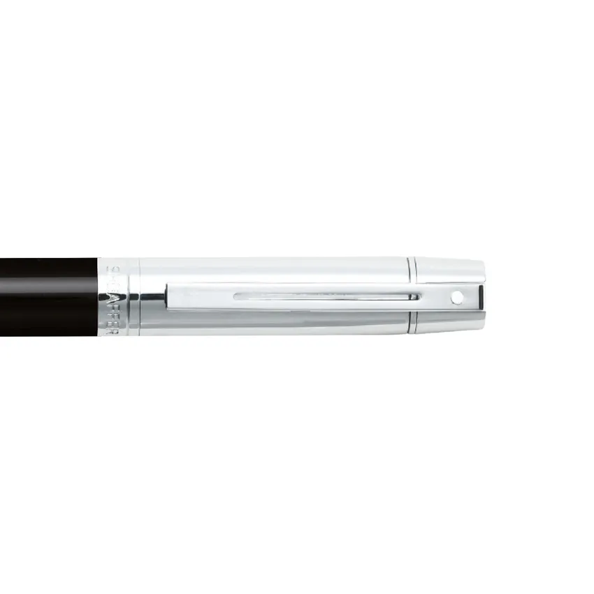 Sheaffer 300 9314 Glossy Black Ballpoint pen with Chrome Cap and Chrome Trim