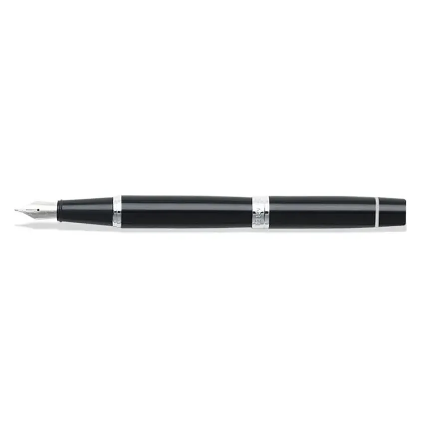 Sheaffer 9312 Gift 300 Fountain Pen (Medium) Glossy Black with Chrome Trim