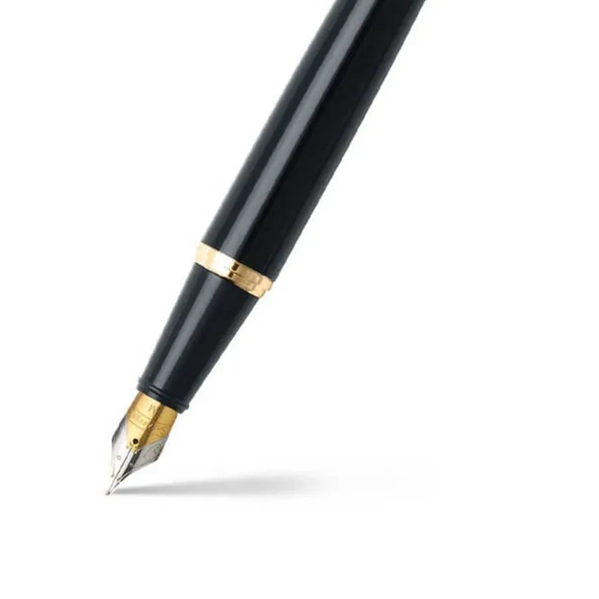 Sheaffer Gift 300 Fountain Pen (Medium) Glossy Black with Gold Tone Trim