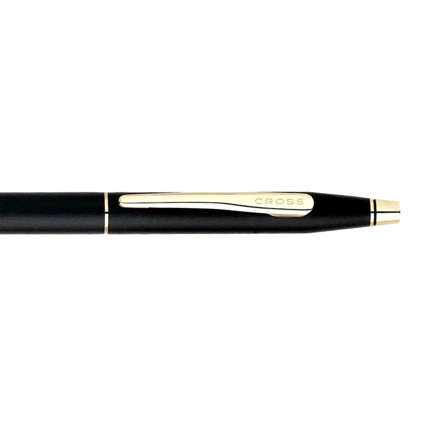 Cross 2502 Classic Century 23K Ballpoint Pen Black With Gold Trims