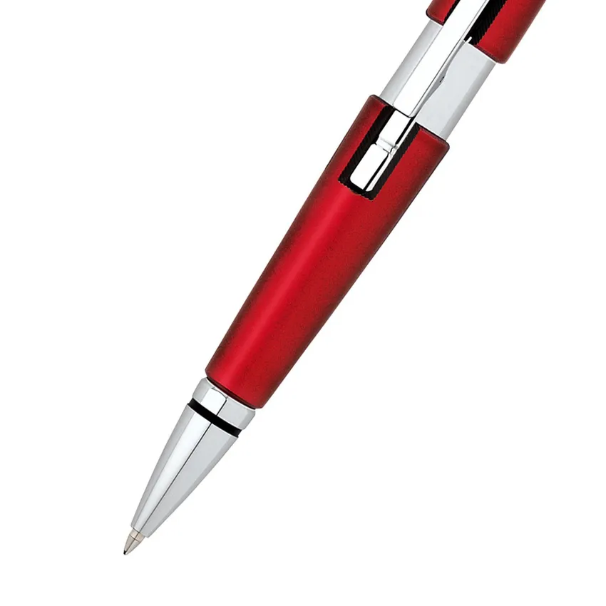 Cross AT0555-7 Edge Rollerball Pen Red with Chrome Trims