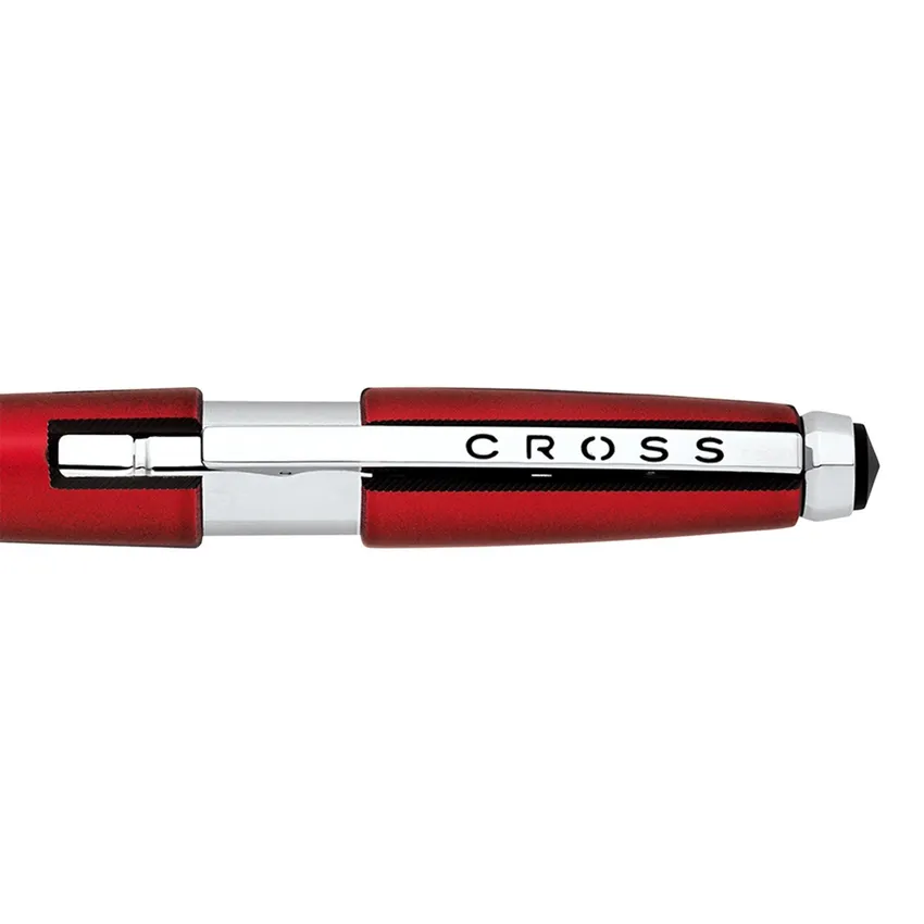 Cross AT0555-7 Edge Rollerball Pen Red with Chrome Trims