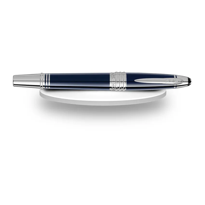 Montblanc John F. Kennedy Rollerball Pen - Blue With Platinum Trims
