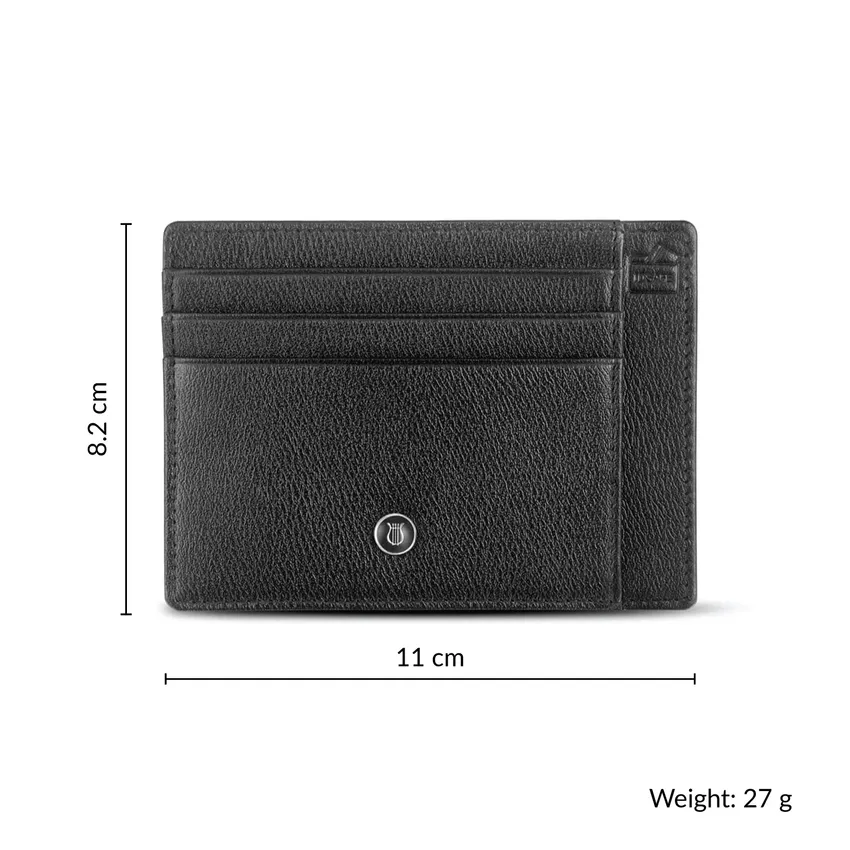 Lapis Bard Belgravia Credit Card Sleeve Black