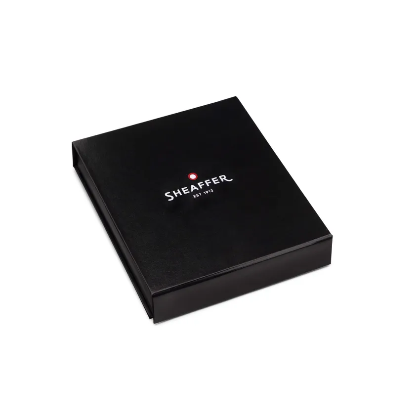 Sheaffer Gift Set 100 Ballpoint Pen with Business Card Holder  Brushed Chrome with Chrome Trims