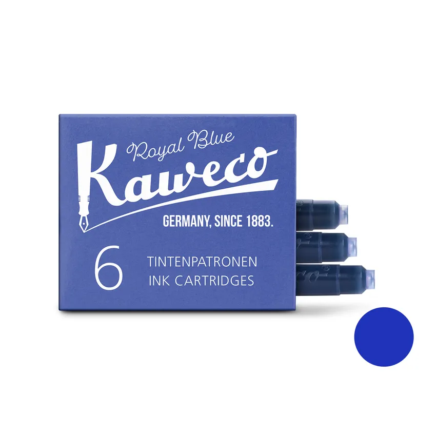 Kaweco Ink Cartridges Pack of 6 - Royal Blue