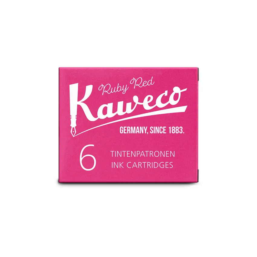 Kaweco Ink Cartridges Pack of 6 - Ruby Red