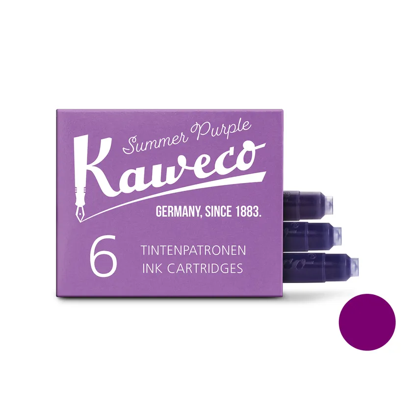 Kaweco Ink Cartridges Pack of 6 - Summer Purple