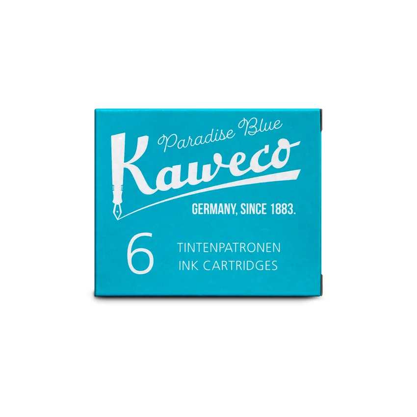 Kaweco Ink Cartridges Pack of 6 - Paradise Blue