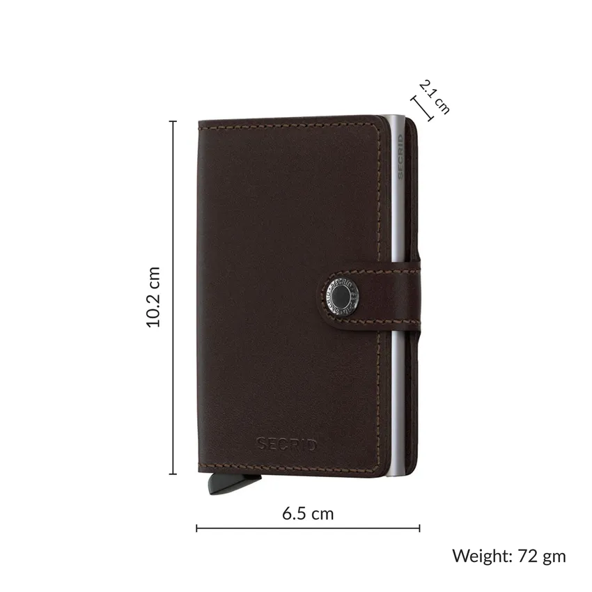 Secrid Miniwallet Upgraded Original Dark Brown