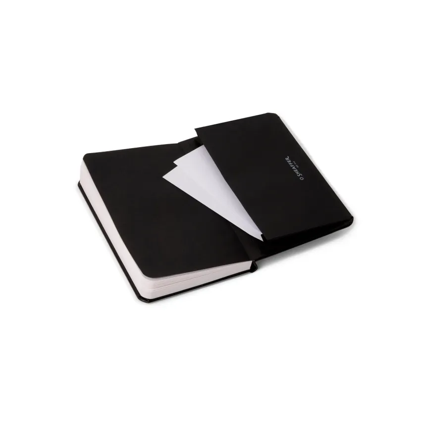Sheaffer Gift Set VFM Ballpoint Pen with Small Notebook  Matte Black with Chrome Trims