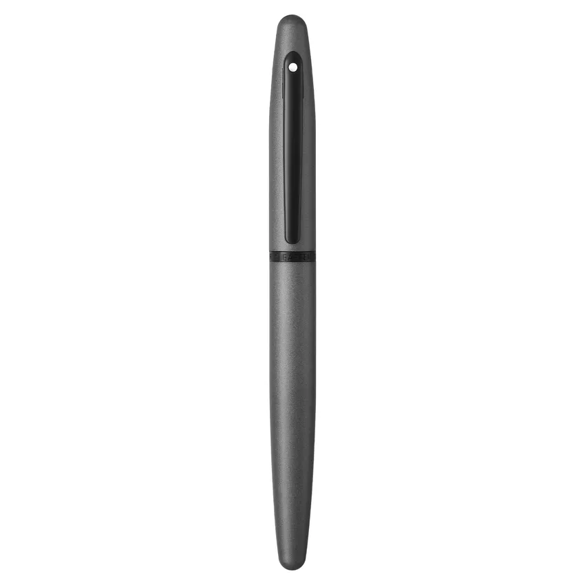 Sheaffer VFM 9424 Matte Gray Fountain Pen With Matte Black Trim - Medium