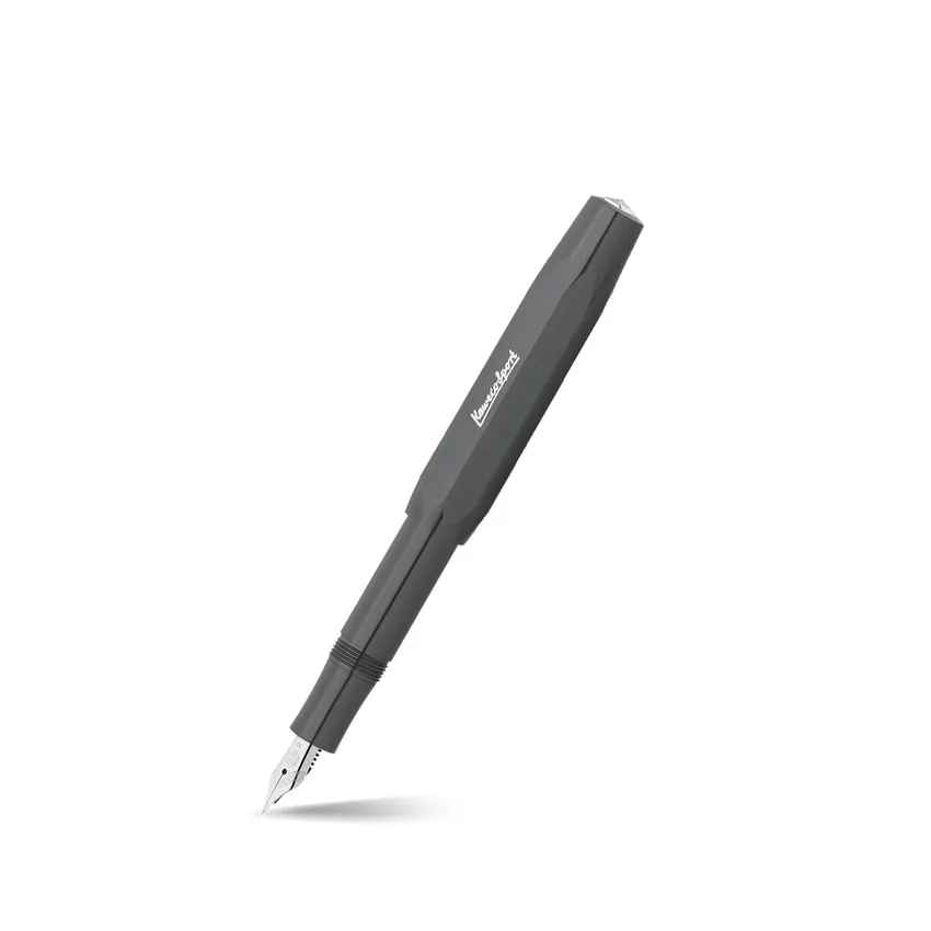 Kaweco Skyline Sport Fountain Pen Grey with Silver Trims - Medium