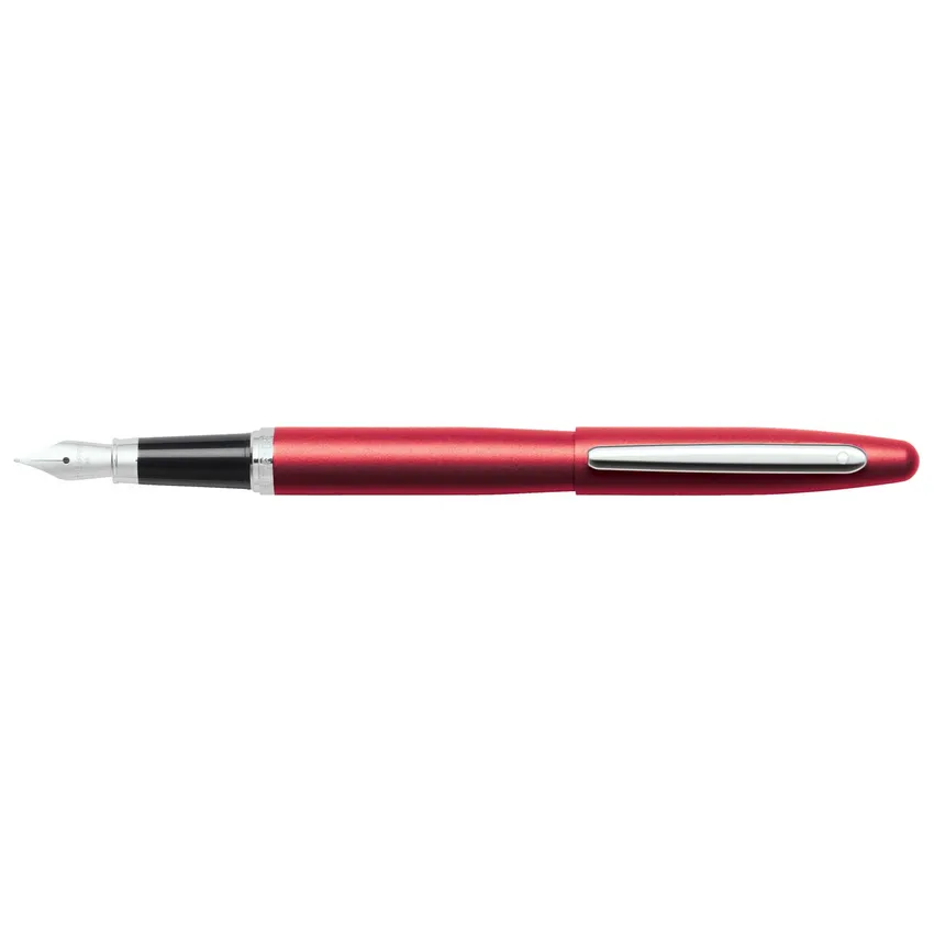 Sheaffer 9403 VFM Fountain Pen (Medium) Excessive Red with Chrome Trim