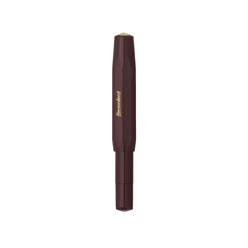 Kaweco Classic Sport Fountain Pen Bordeaux with Gold Trims - Fine