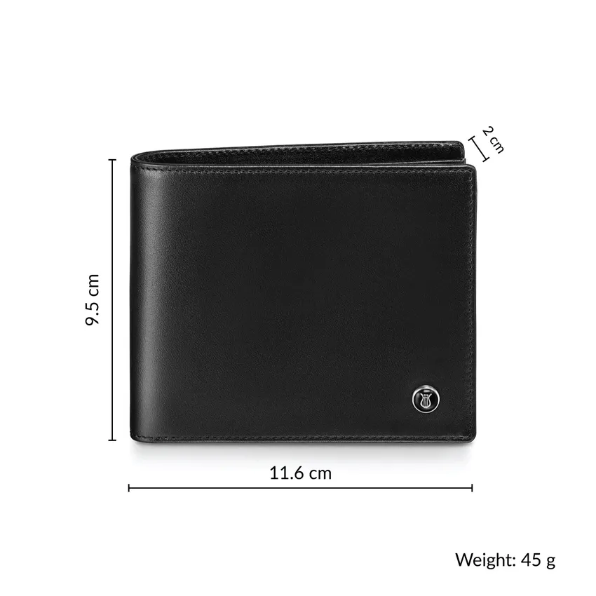 Lapis Bard Mayfair Bifold Wallet with Removable Insert - Black