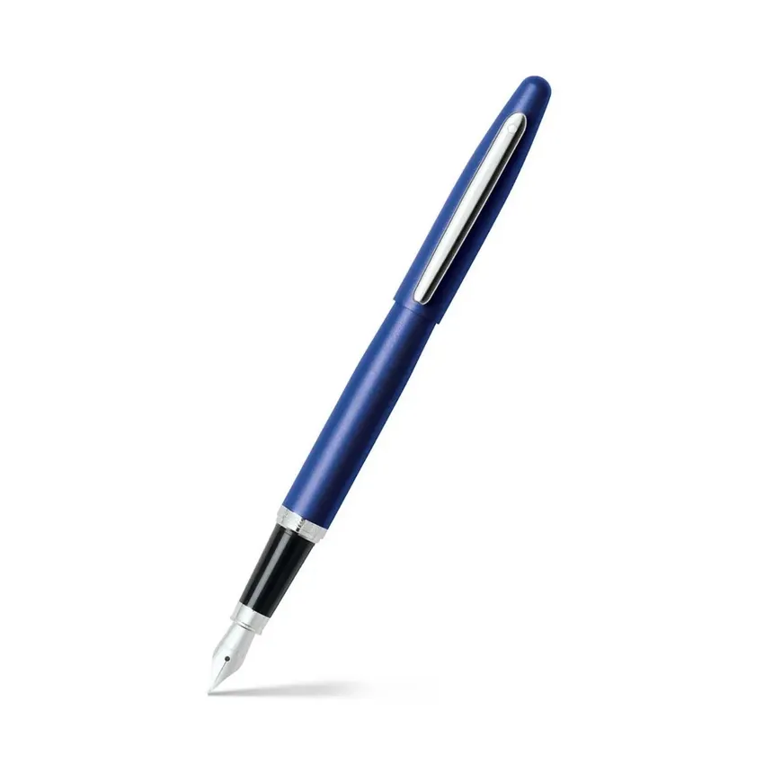 Sheaffer 9401 VFM Fountain Pen (Medium) Neon Blue with Chrome Trim