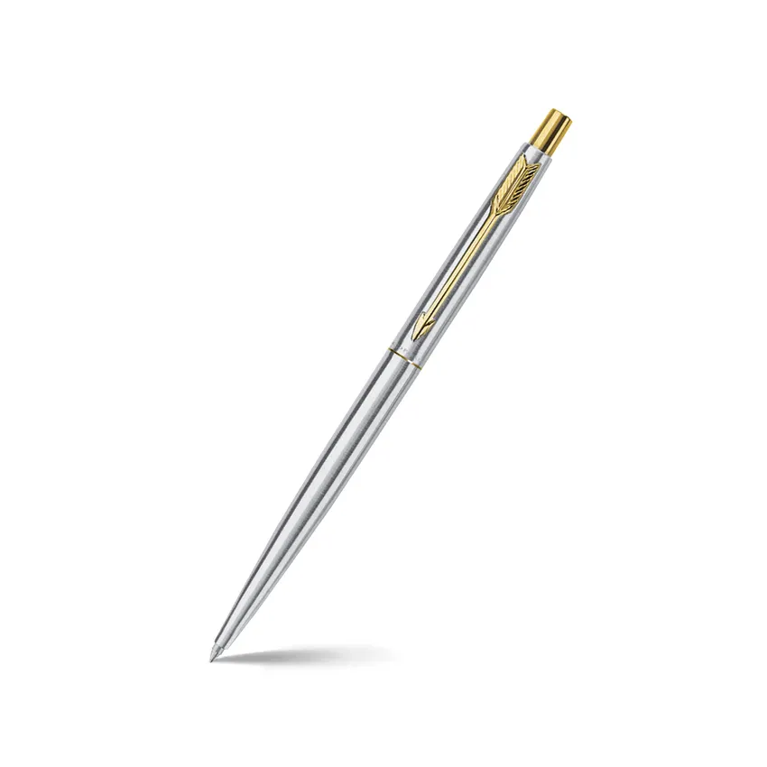 Parker Classic Stainless Steel Ballpoint Pen With Gold Trim